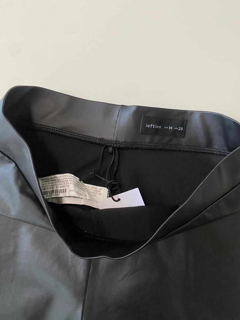 Leggins de vinipiel negros, Talla M, Mujer