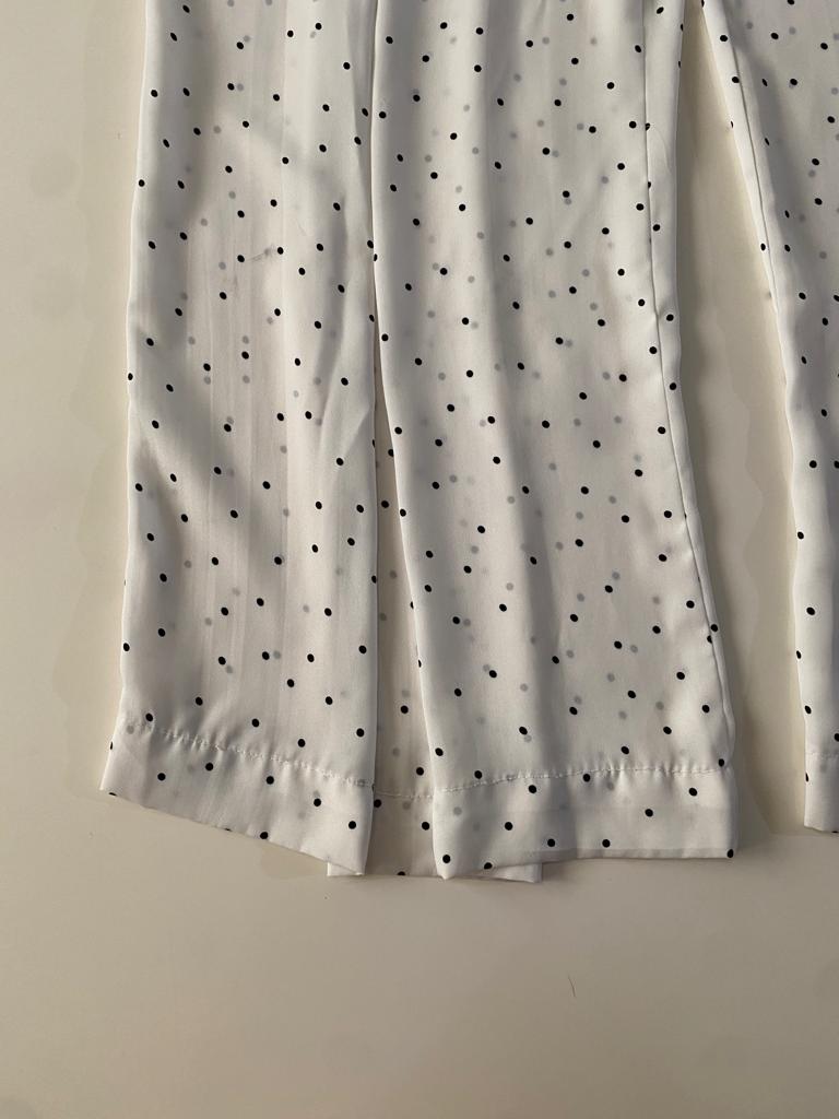 Pantalones anchos de lunares, Talla L, Mujer