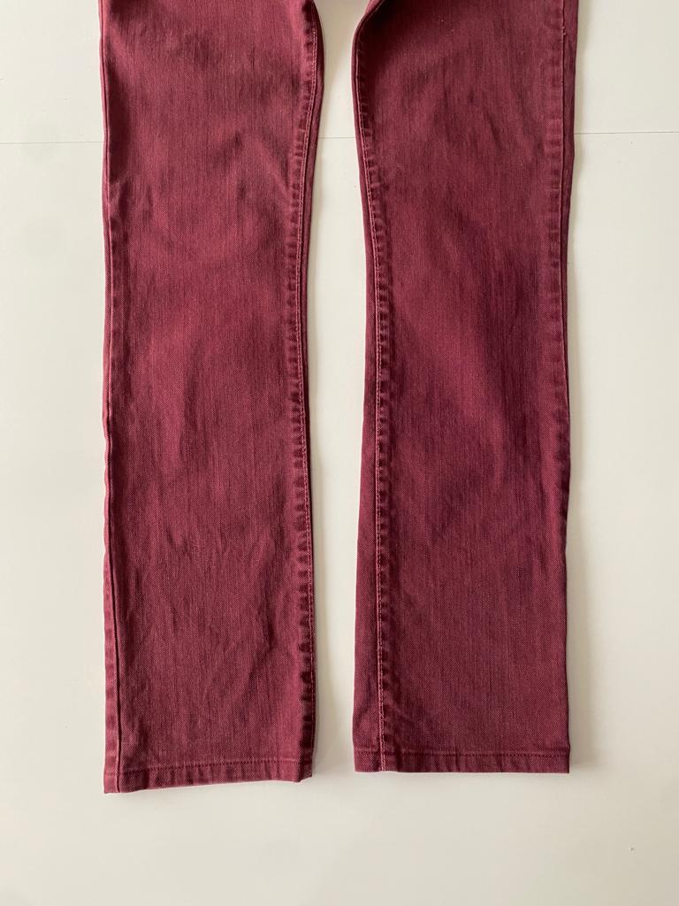 Jeans tiro bajo guindos, Talla 27, Mujer