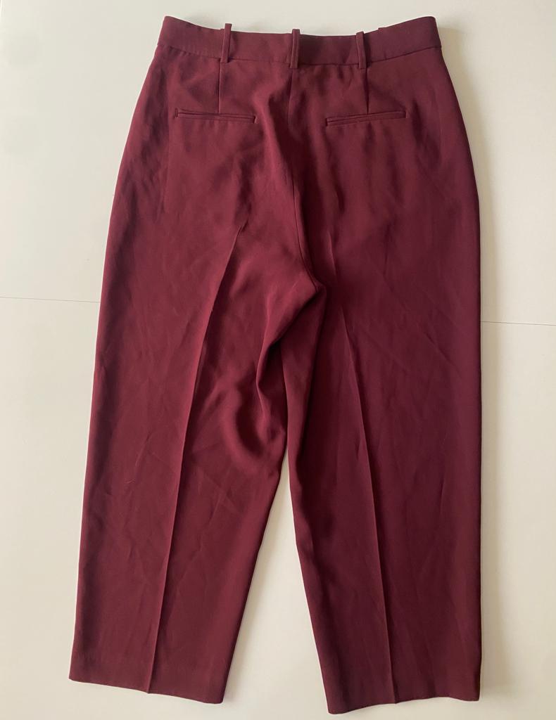 Pantalones de vestir guindos, Talla L, Mujer