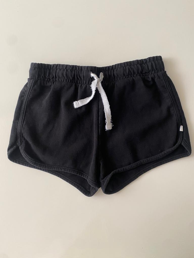 Shorts deportivos negros, Talla 7-8 años, Niña