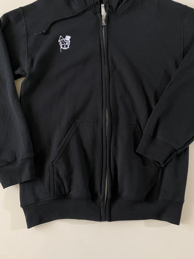 Hoddie negro, Talla M, Hombre