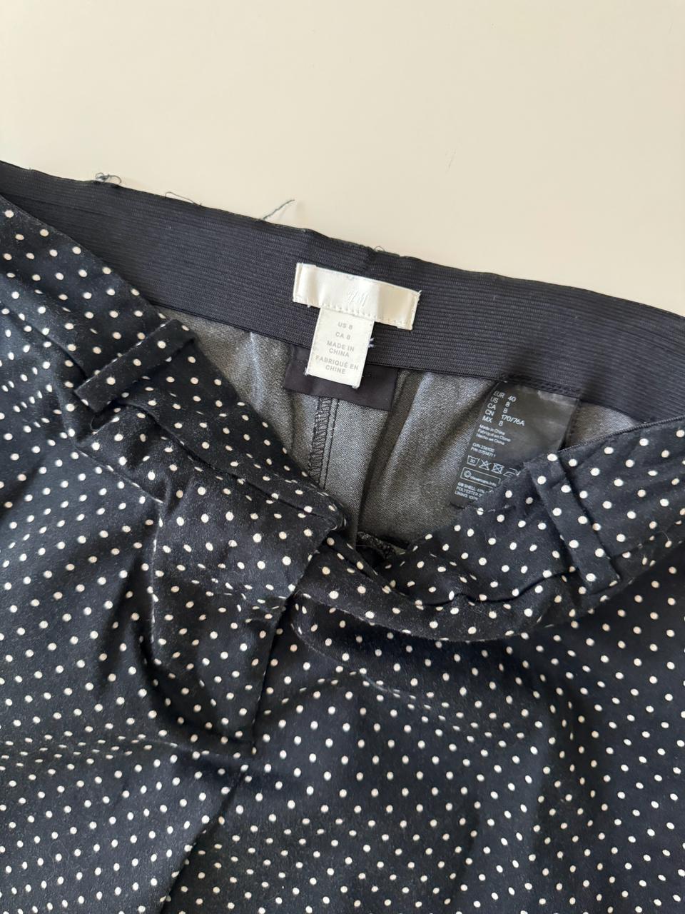 Pantalones chinos estampados, Talla 8, Mujer