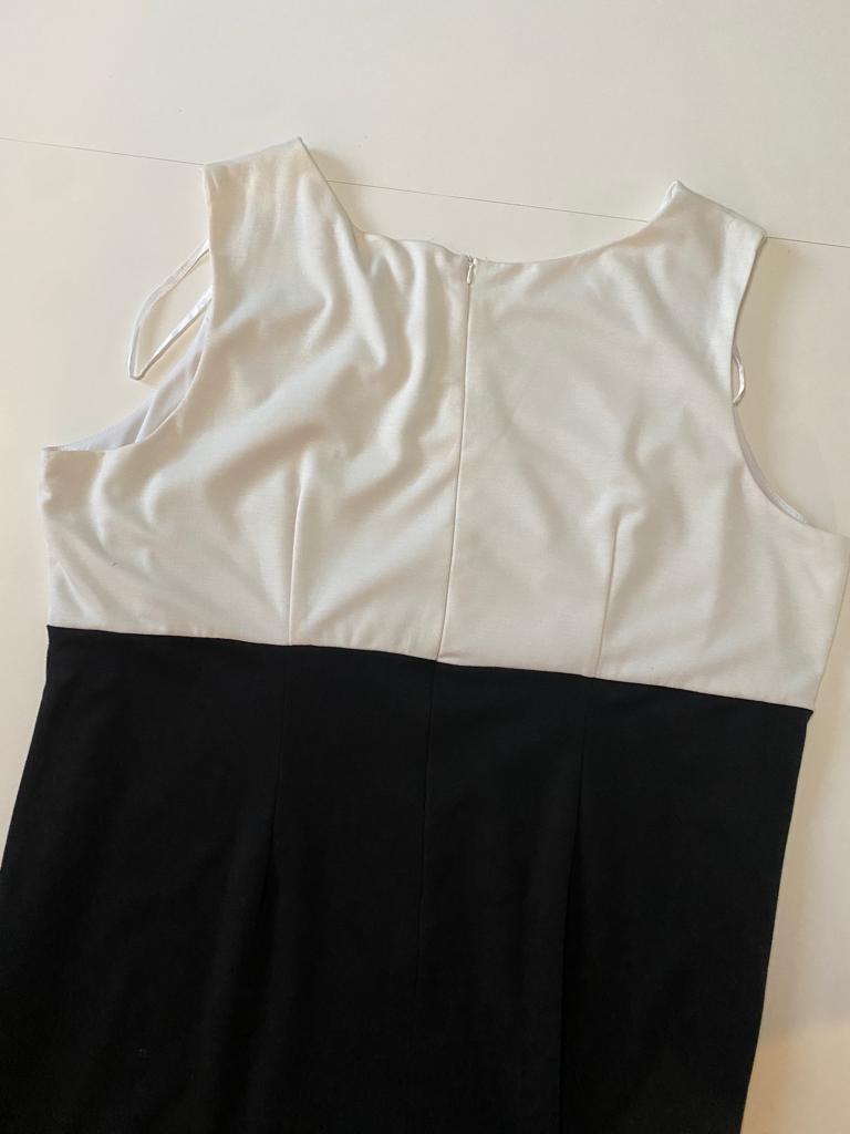 Vestido bicolor, Talla 3XL, Mujer, Talla extra