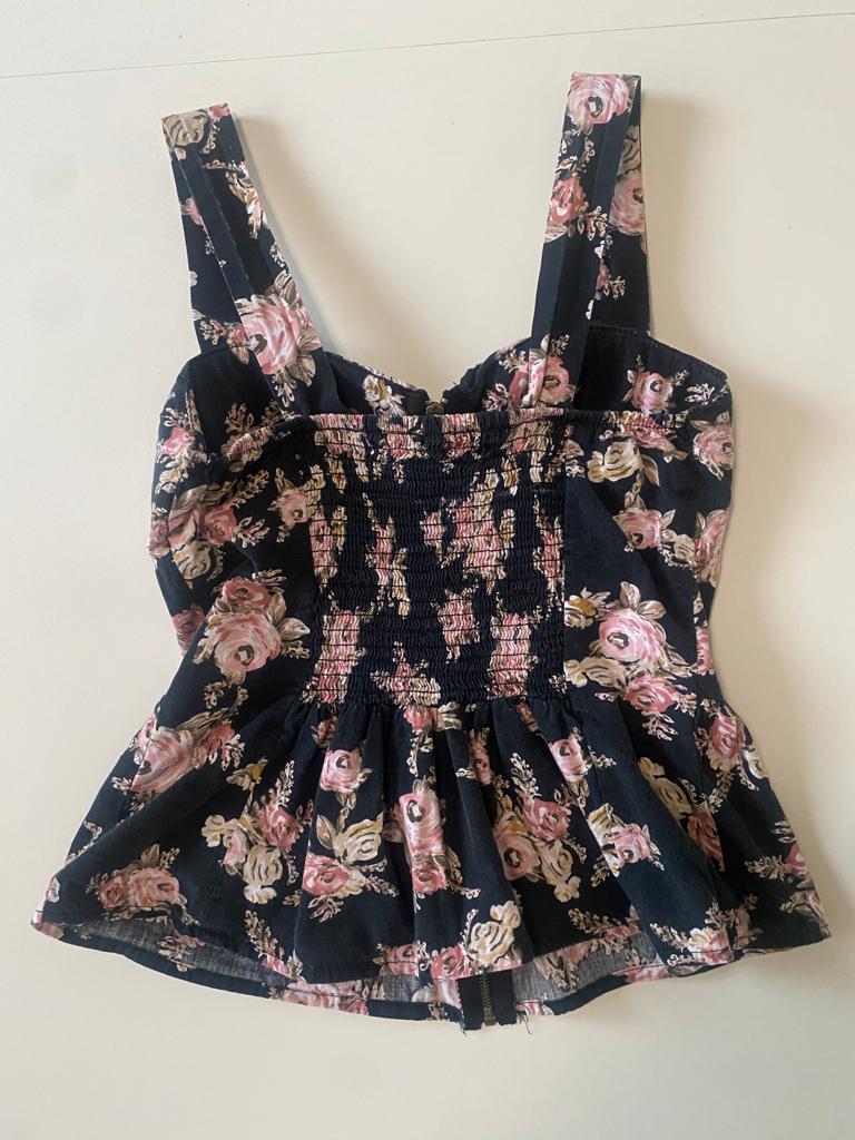 Bustier estampado, Talla S, Mujer