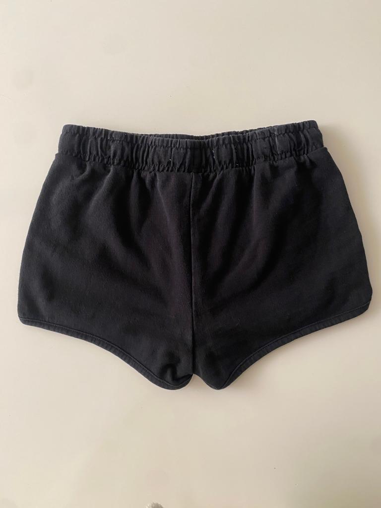 Shorts deportivos negros, Talla 7-8 años, Niña