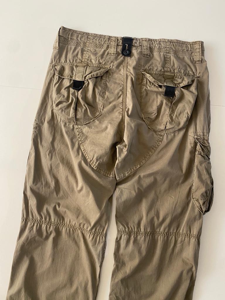 Pantalones tipo cargo cafe, Talla 30 Long, Hombre