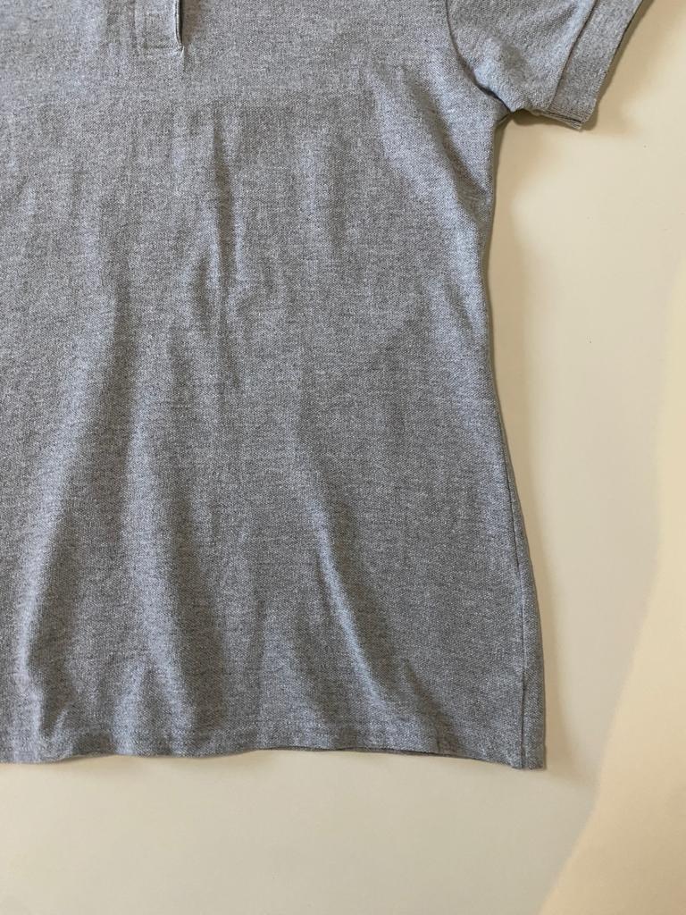 Polo basica gris, Talla M, Mujer