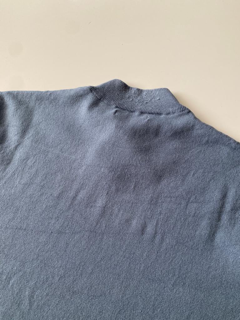 Tshirt de punto celeste, Talla M, Hombre