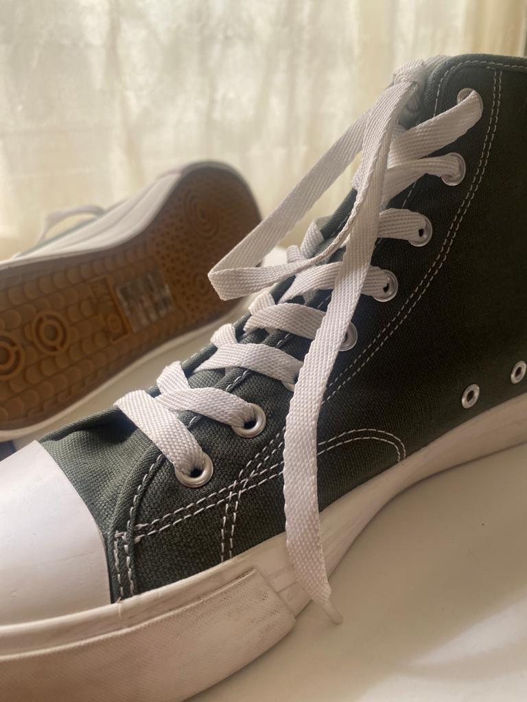 Tenis de botin verde olivo, Talla 43Eu, 10Usa, 28Mx, Hombre