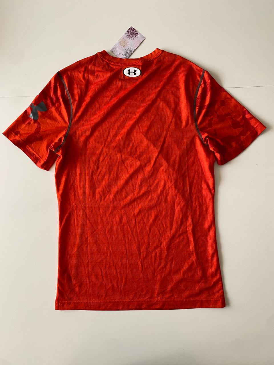 Playera deportiva naranja, Talla S, Hombre