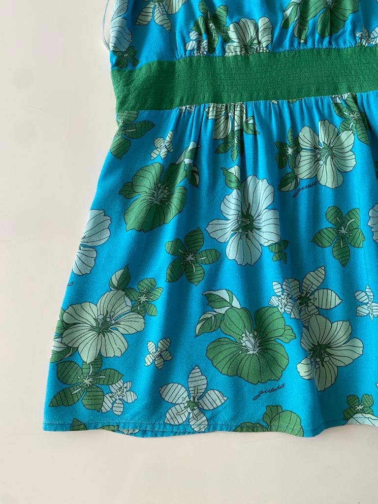 Blusa halter estampada, Talla S, Mujer