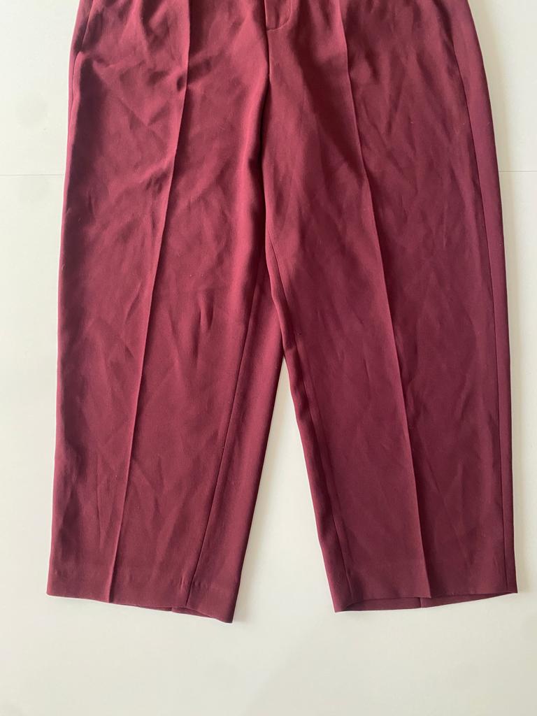 Pantalones de vestir guindos, Talla L, Mujer