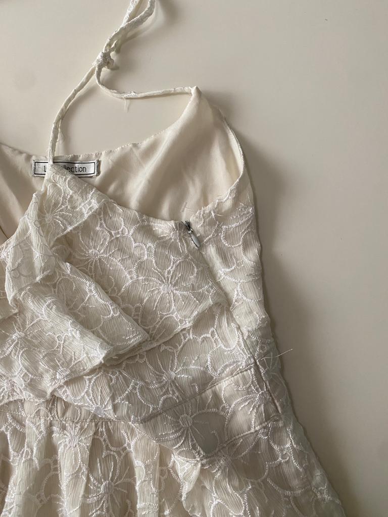 Vestido tirantes de encaje, Talla L, Mujer