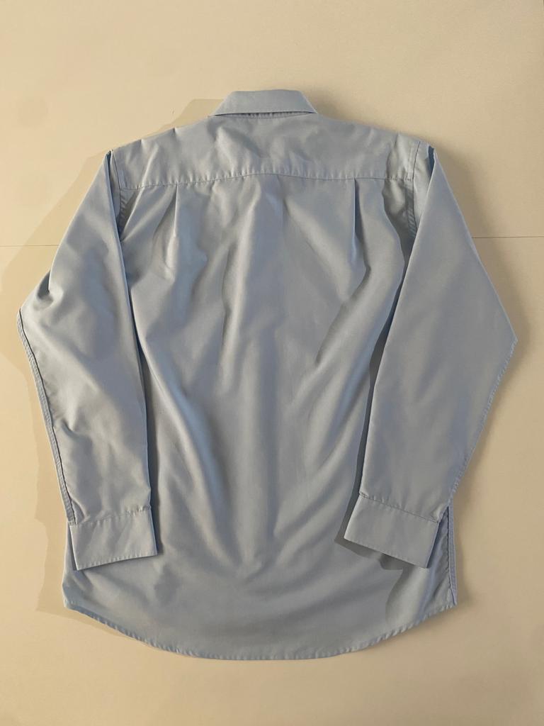 Camisa de vestir celeste, Talla 16 cuello, manga 2-3, Hombre
