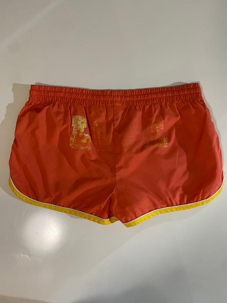 Shorts deportivos naranjas, Talla S (3/5), Mujer