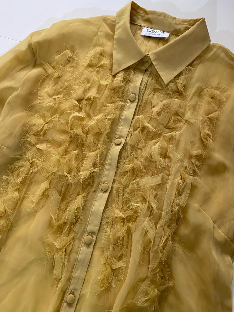 Camisa de gasa, Talla L, Mujer