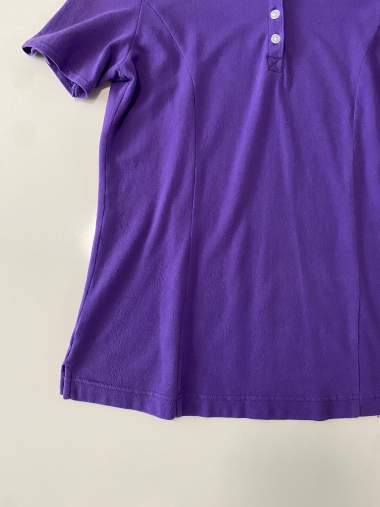 Polo morada, Talla M, Mujer