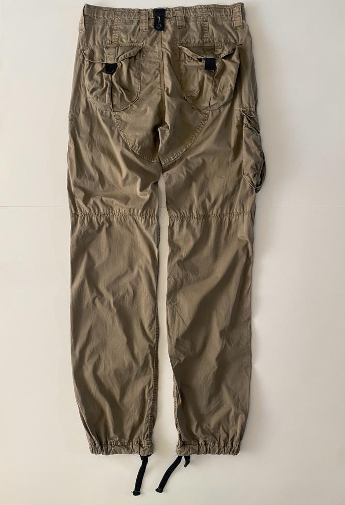 Pantalones tipo cargo cafe, Talla 30 Long, Hombre