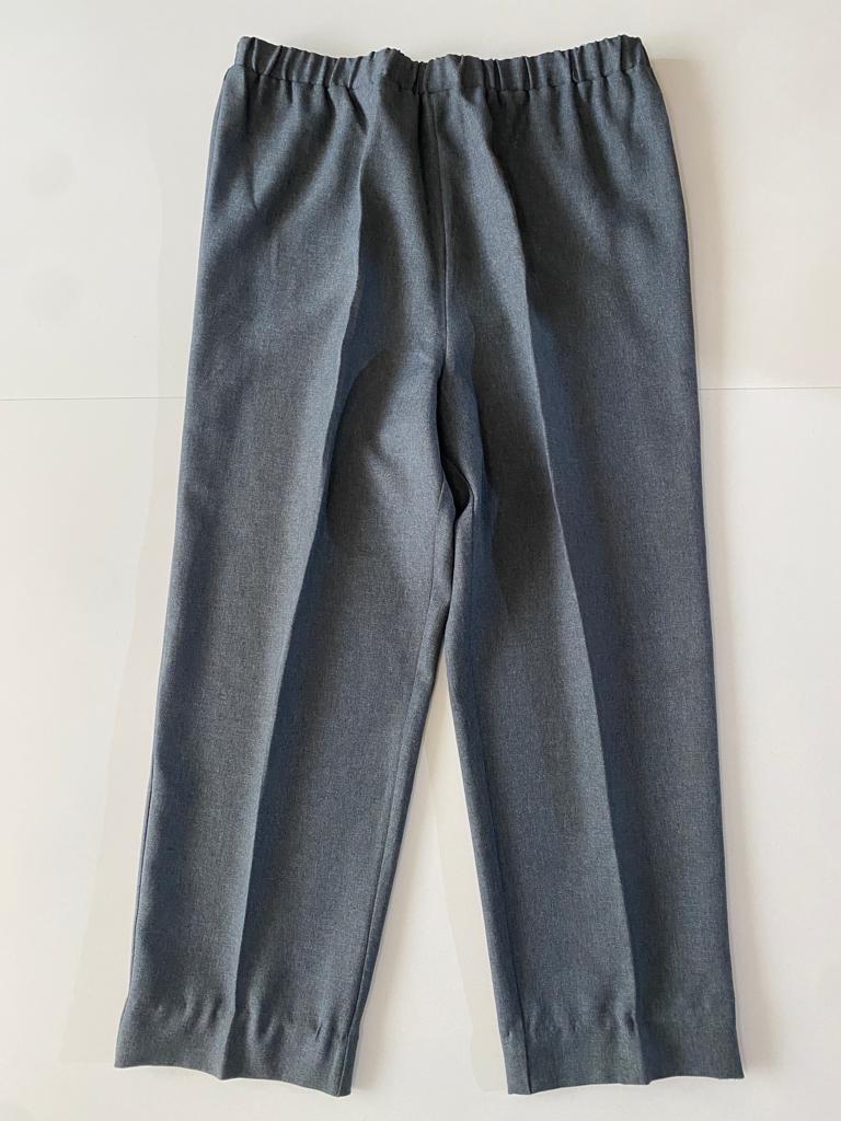 Pantalon gris de vestir con elastico , Talla 20W, Mujer