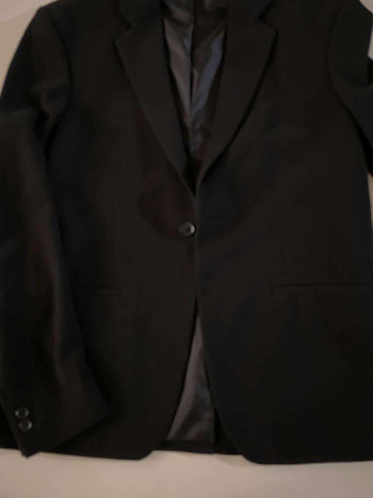 Blazer de 1 botón negro, Talla 48Mx, 38Usa, 48Eur, M Slim, Hombre