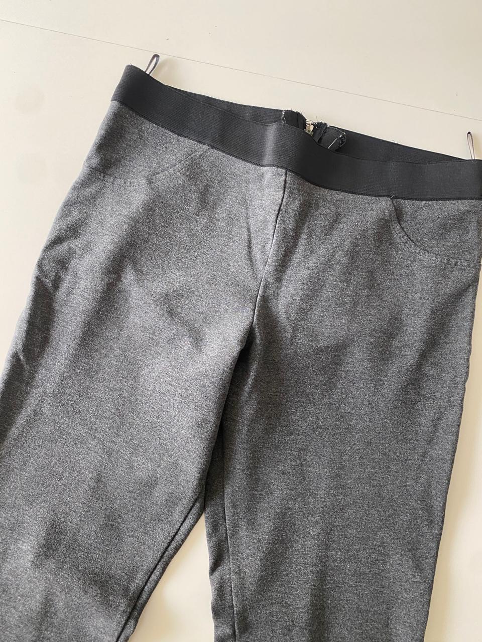 Leggins grises de vestir, Talla L, Mujer