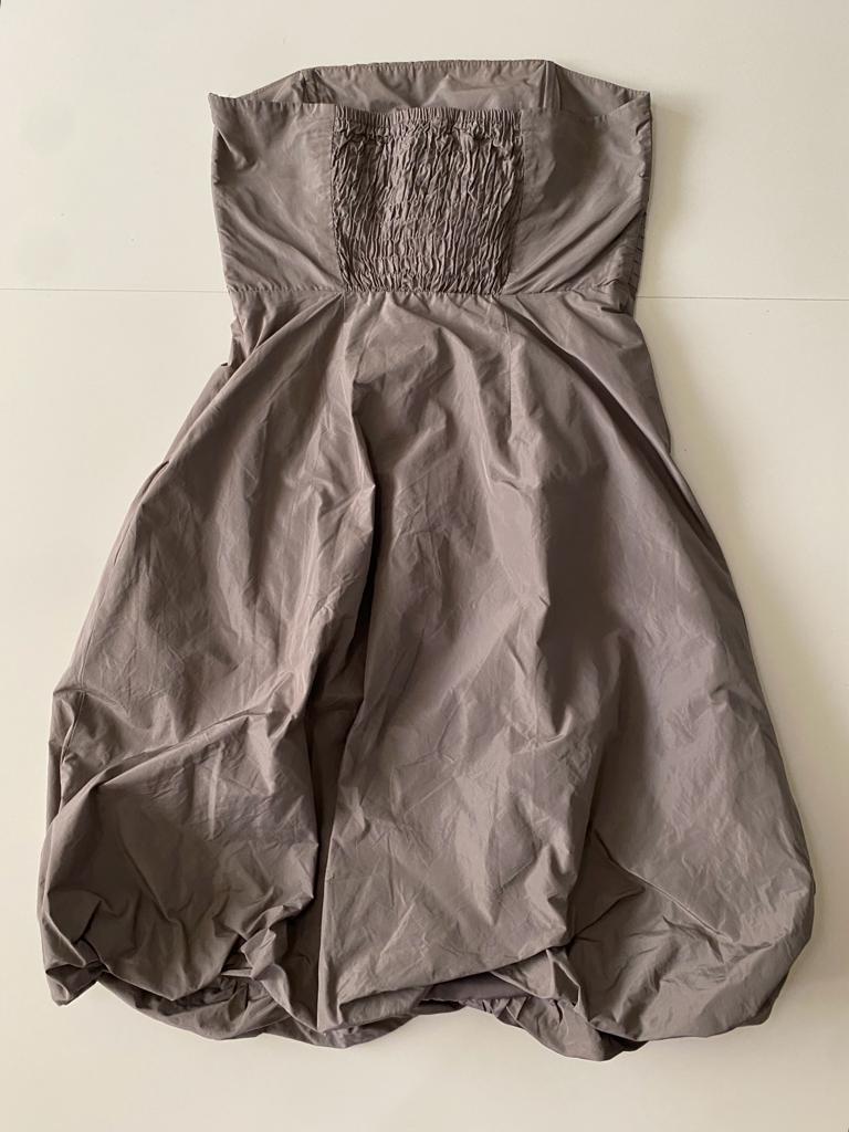 Vestido con falda de globo, Talla XS, Mujer