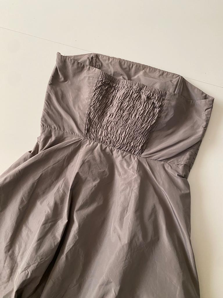 Vestido con falda de globo, Talla XS, Mujer