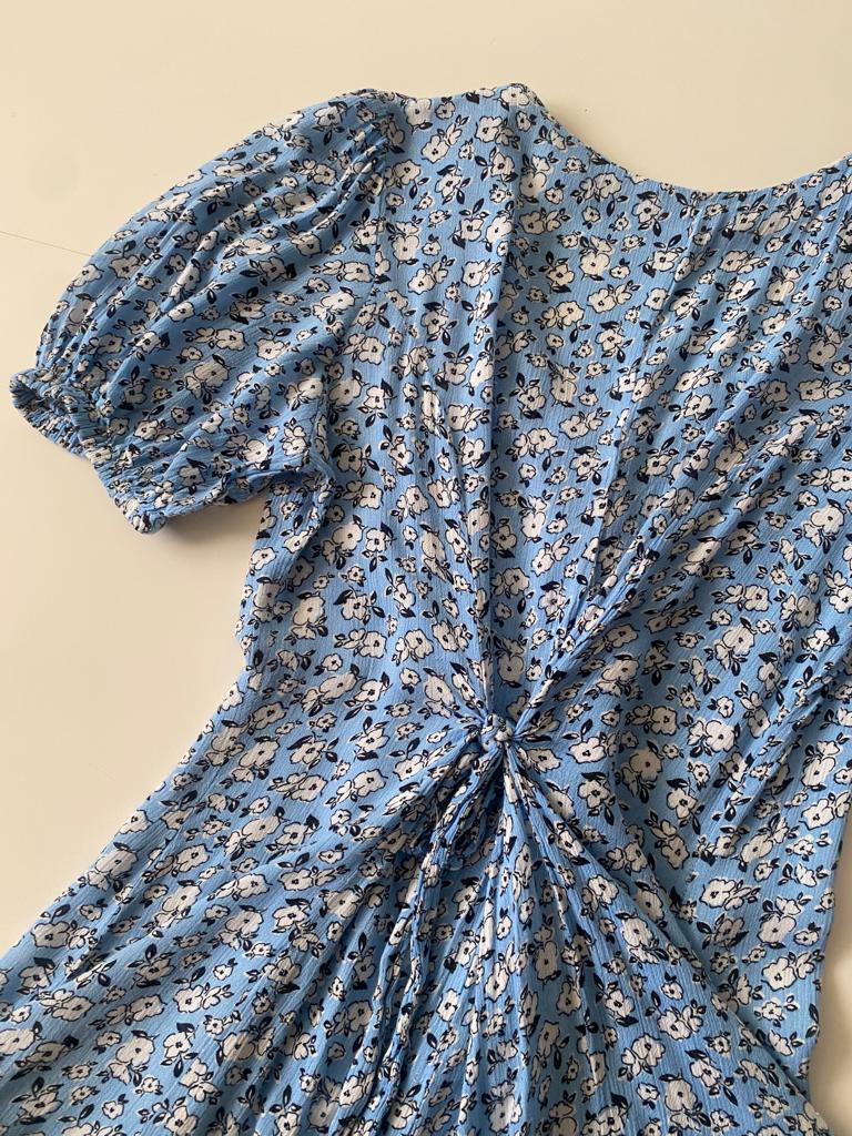 Jumper celeste estampado, Talla XS, Mujer