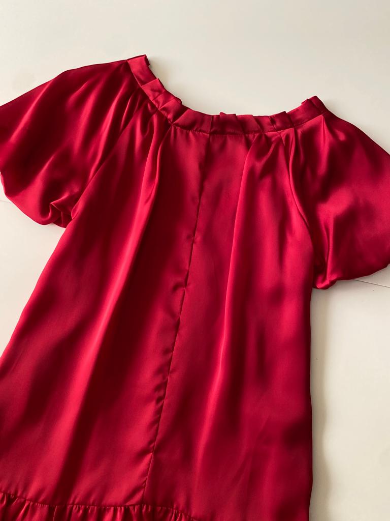 Vestido rojo, Talla 38, M, Mujer