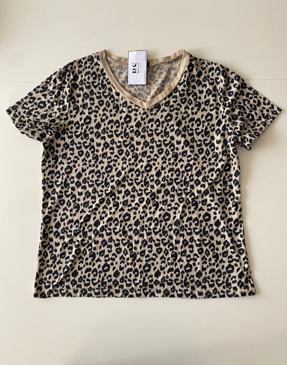 Playera animal print Talla XL Mujer