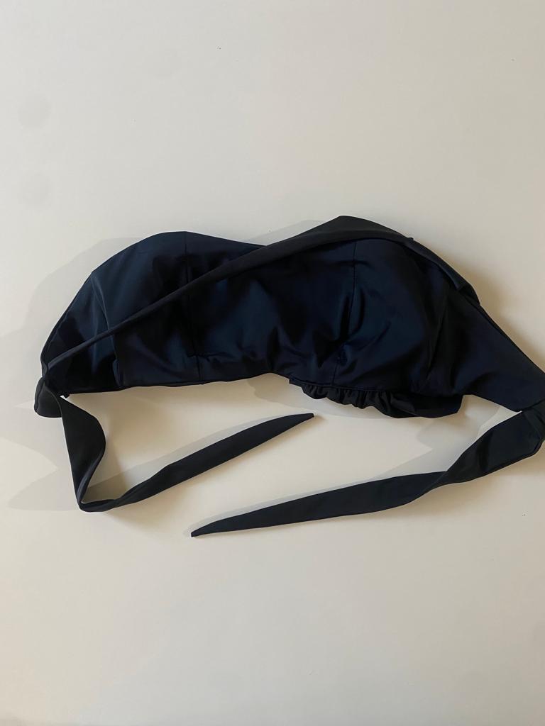 Top traje baño negro, Talla S/M, Mujer