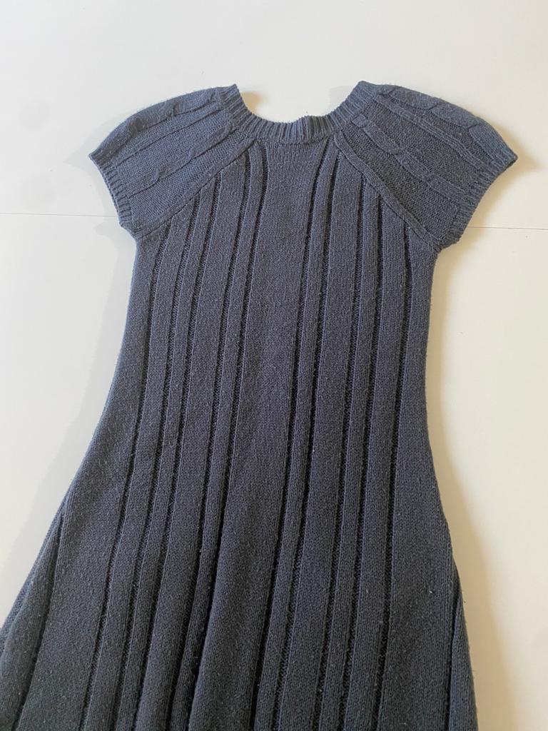 Vestido/sweater gris, Talla L-14 años, XS, Niña