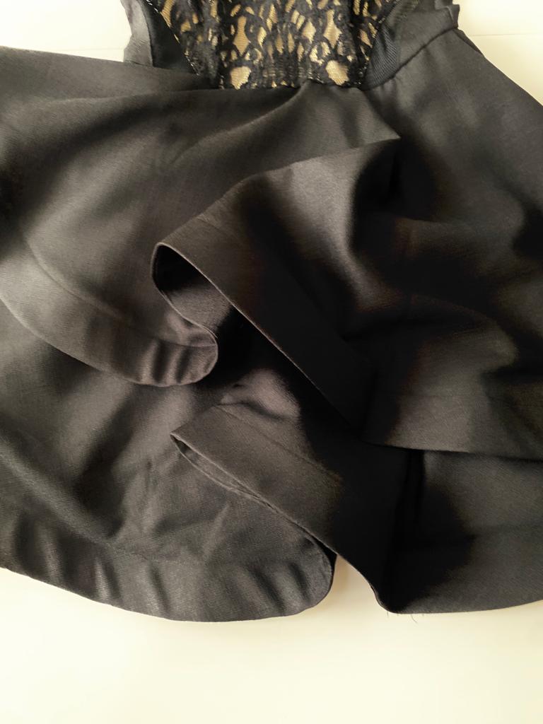 Vestido halter con encaje, Talla M, Mujer