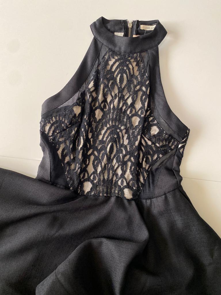 Vestido halter con encaje, Talla M, Mujer