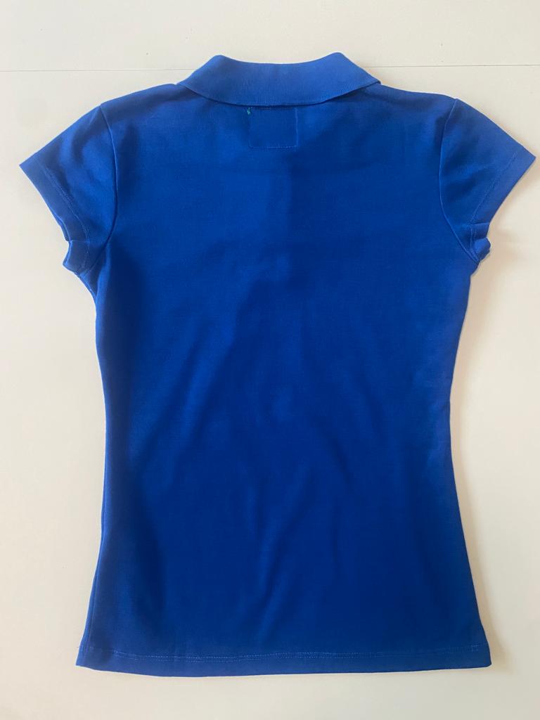 Polo azul rey, Talla S, Mujer
