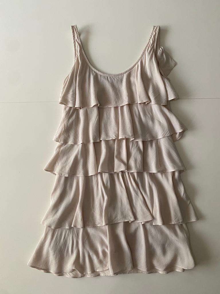 Vestido beige, Talla S, Mujer