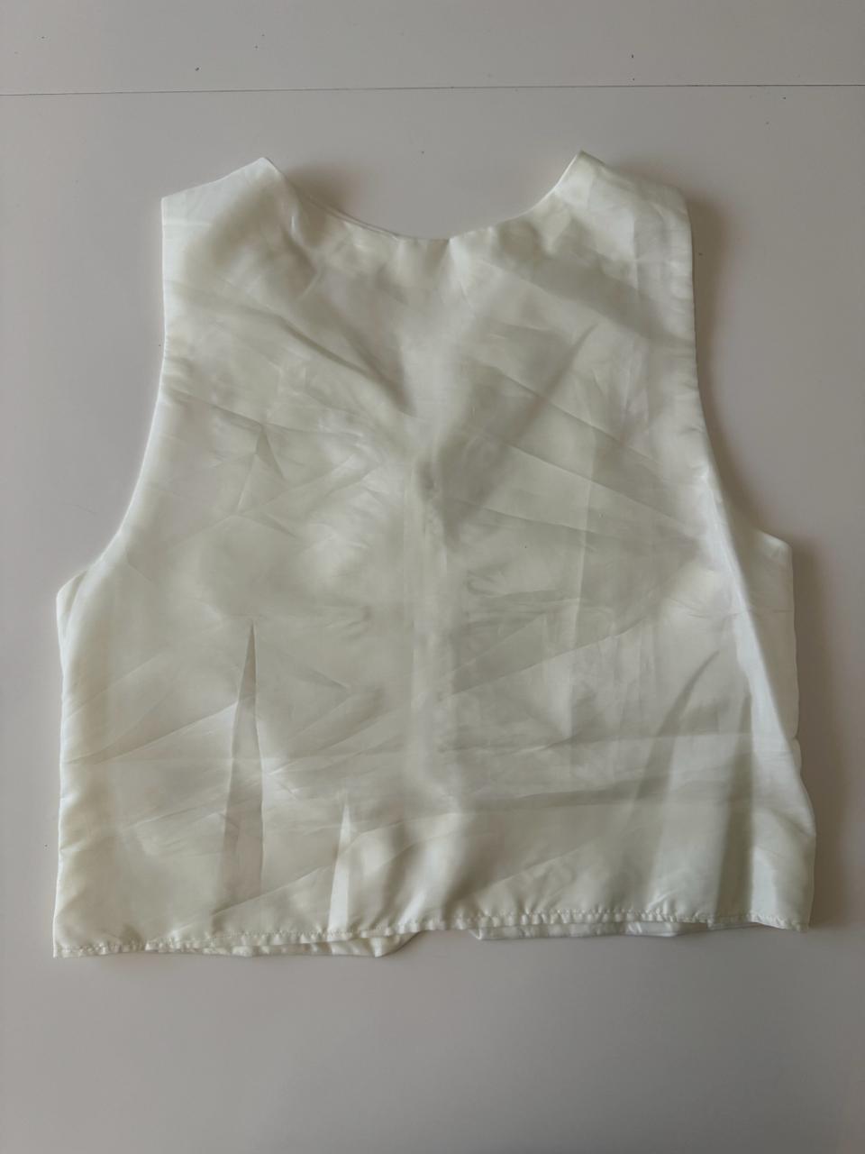 Traje 3 piezas charro beige, Talla M, Mujer