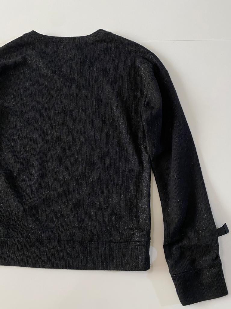 Sweter con brillos negro, Talla 14 años, Adolescente