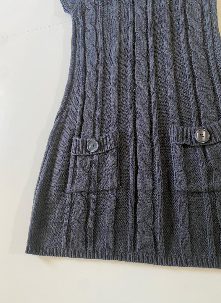 Vestido/sweater gris, Talla L-14 años, XS, Niña