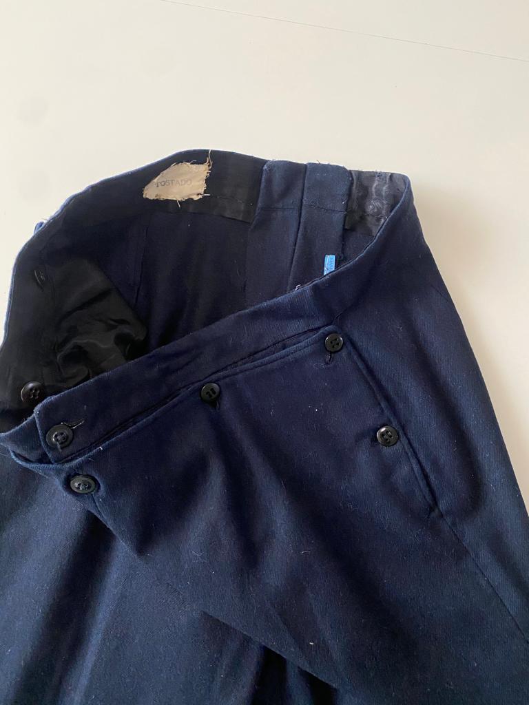 RENTA Pantalones azules de epoca, Talla 34-36, Hombre, Vintage