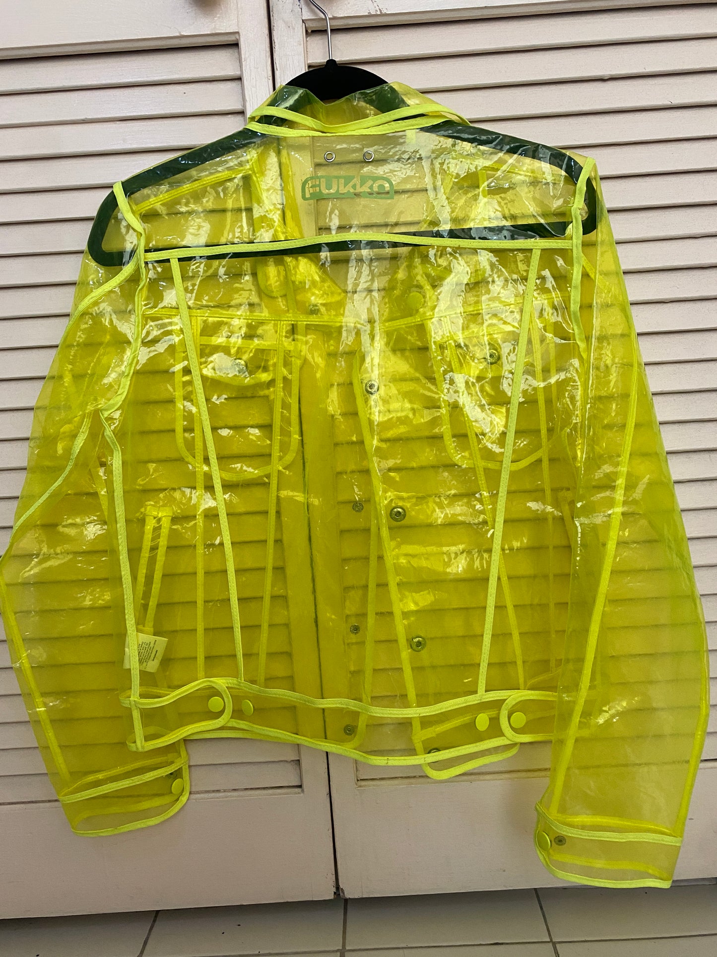 Impermeable fosforescente, Talla S