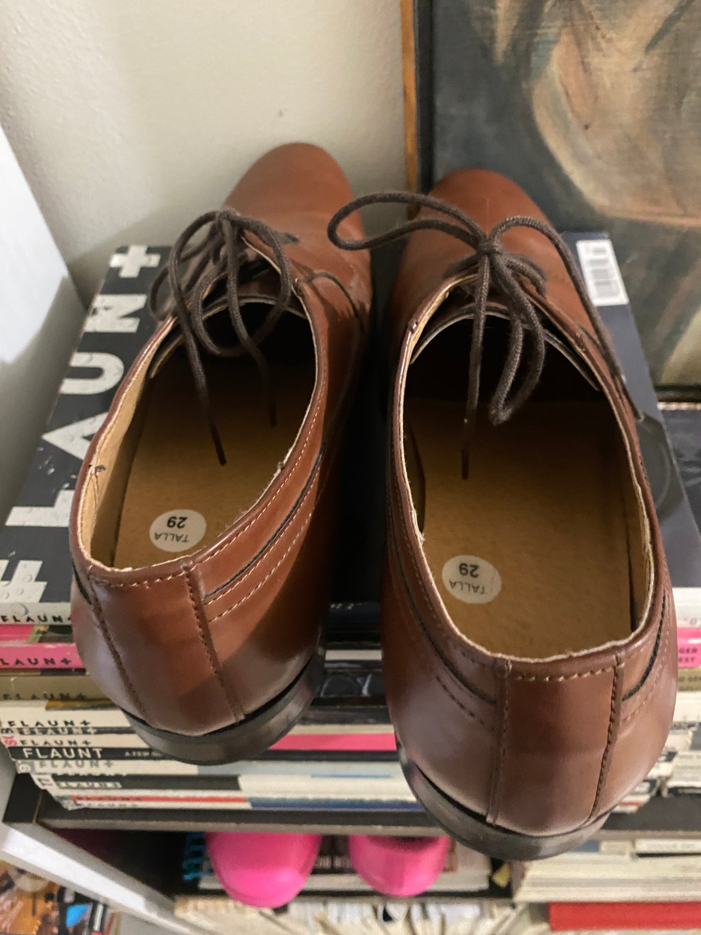 Zapato de vestir café, Talla 29Mx, Hombre