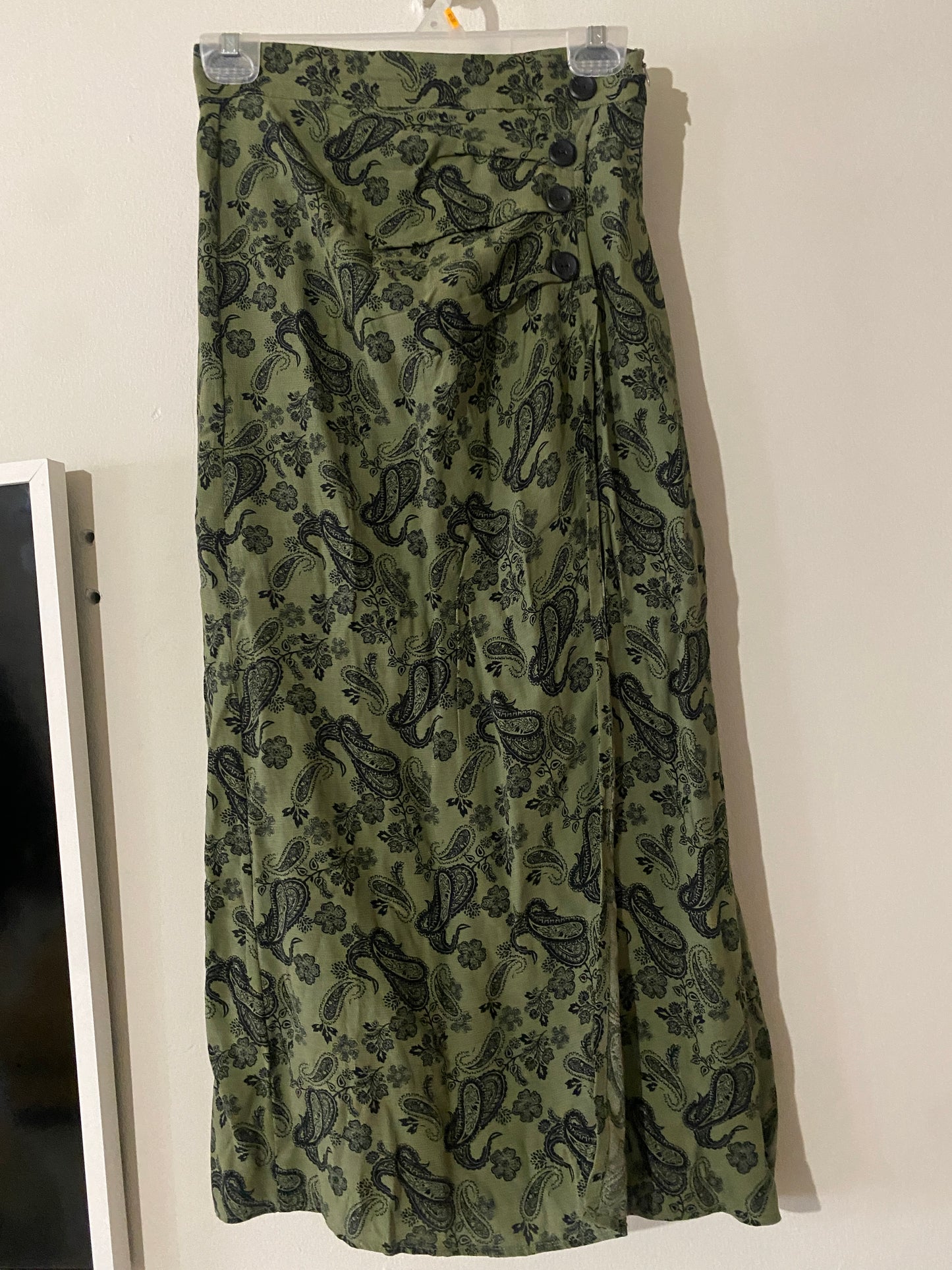Falda estampada amebas con abertura, Talla 26