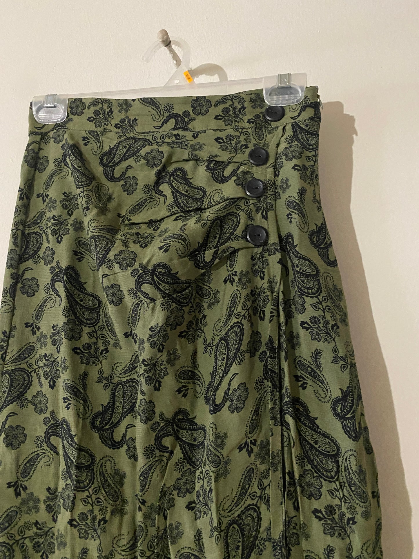 Falda estampada amebas con abertura, Talla 26