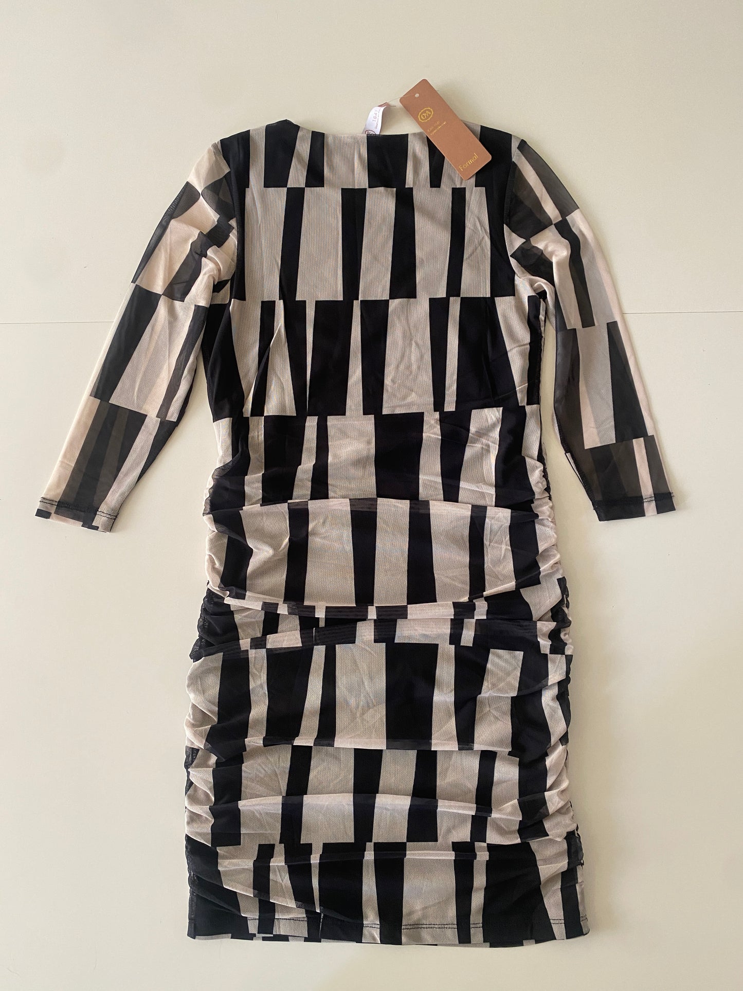 Vestido de Mesh con gráficos, Talla XS, Mujer, NWT