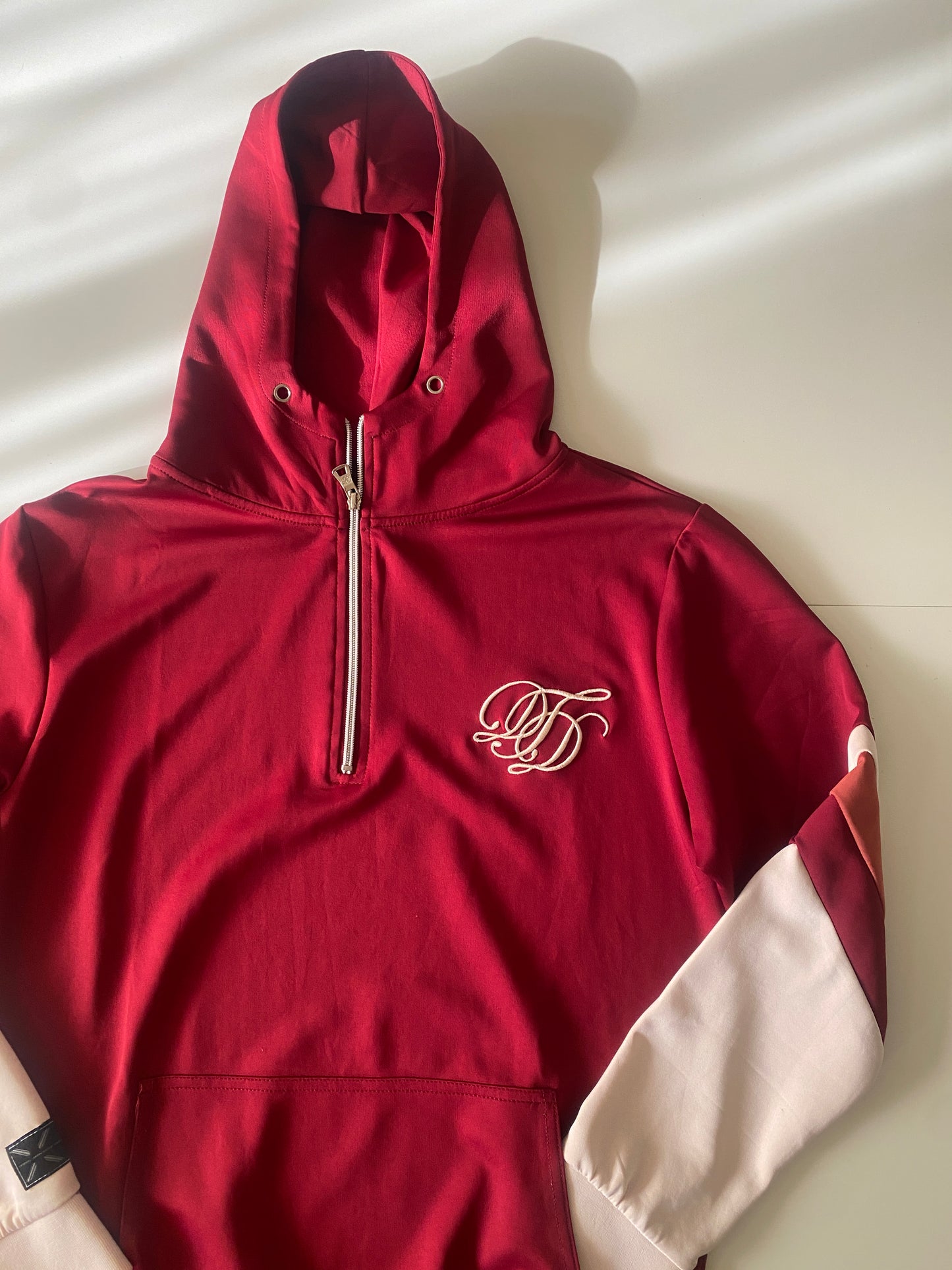 Sudadera con capucha rojo, Talla M , Hombre