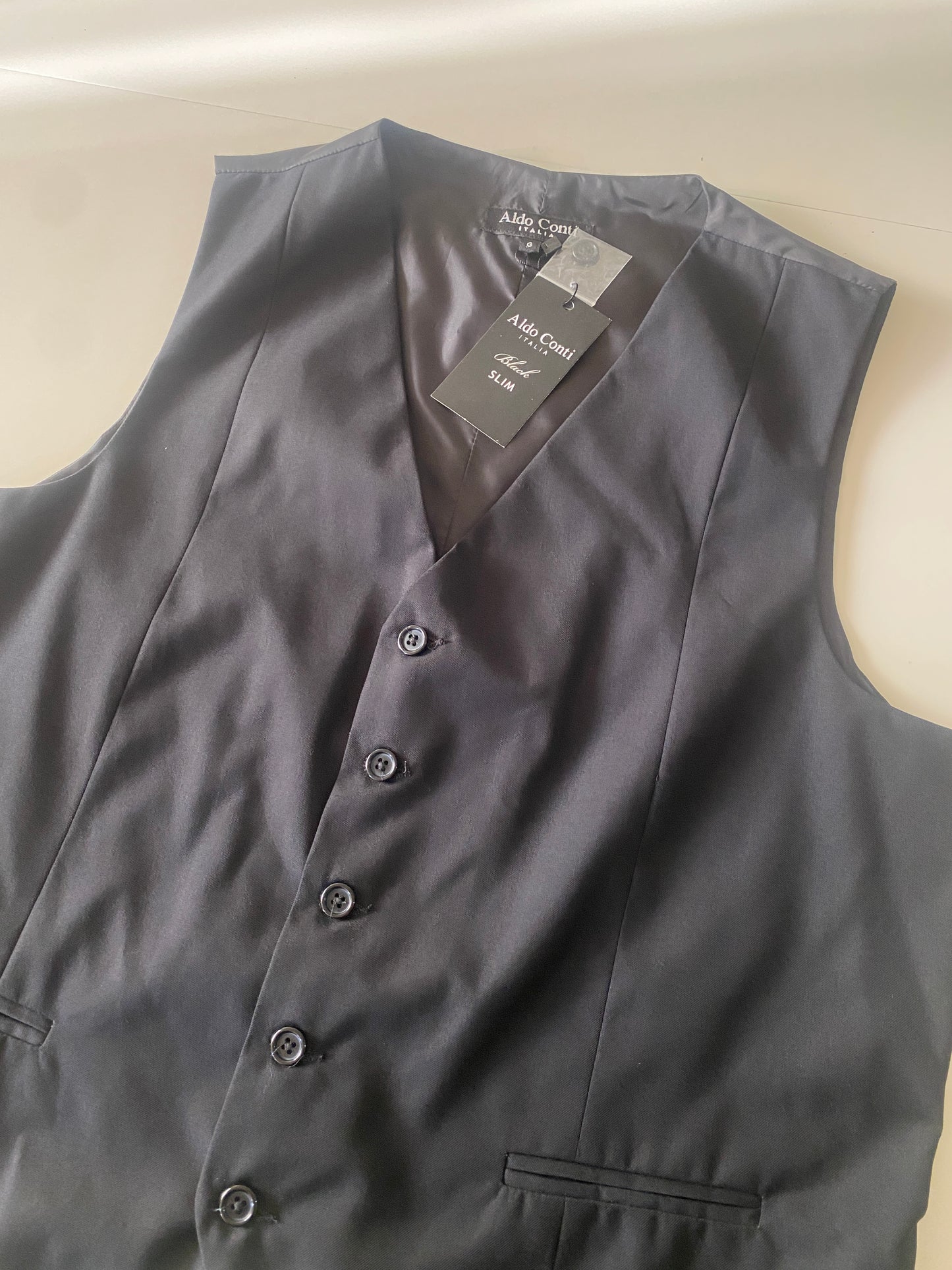 Chaleco negro de vestir, Talla G, Hombre