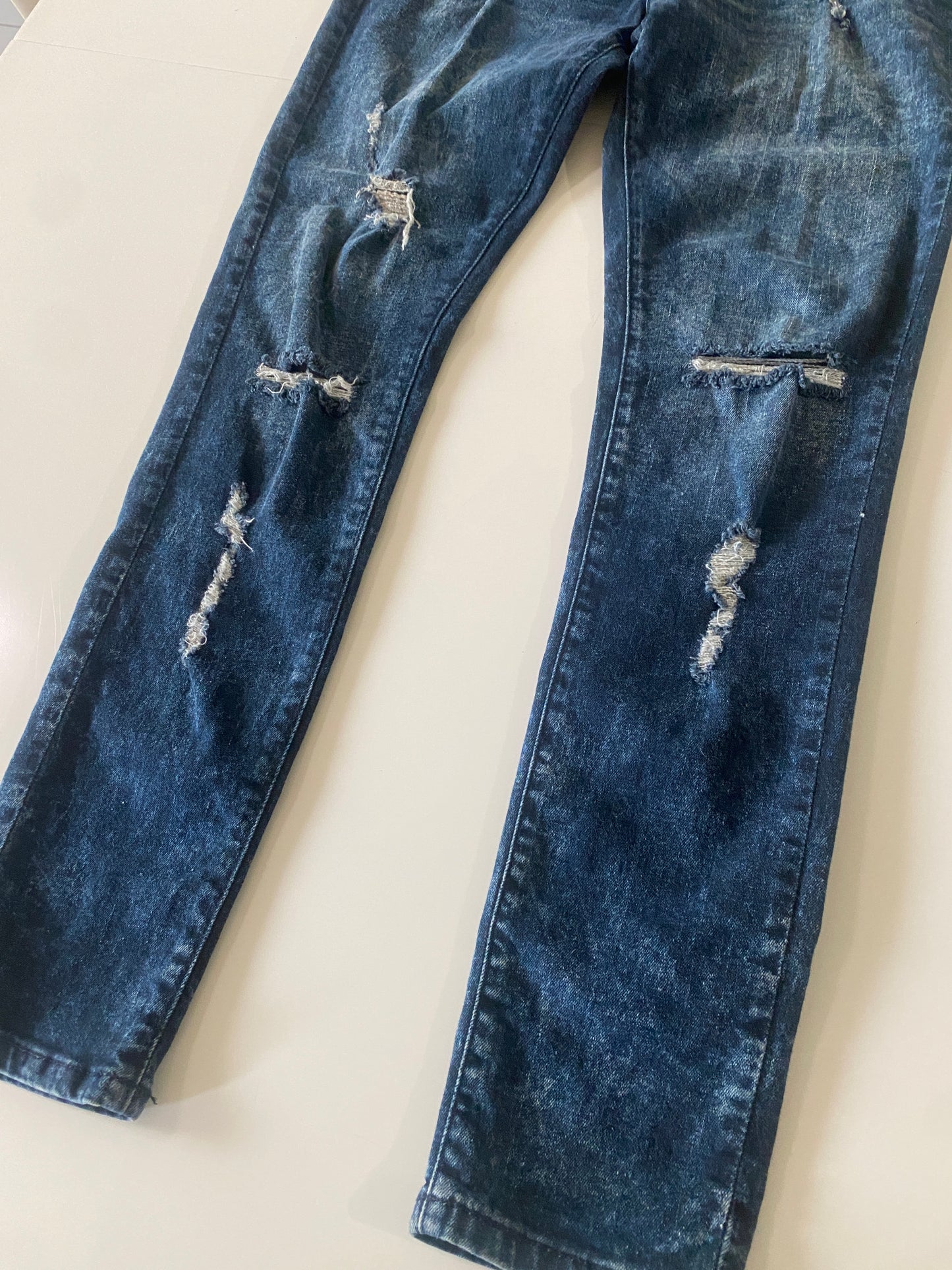 Jeans acid wash distress, Talla 31, Hombre
