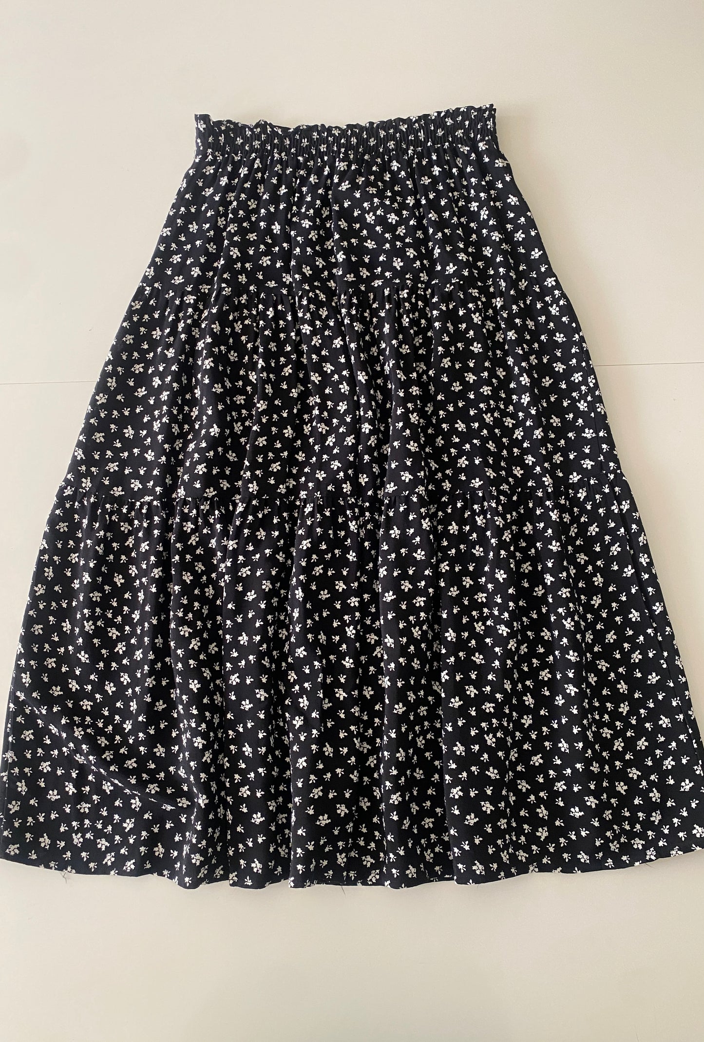 Falda campirana estampada, Talla M, Mujer